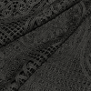 Полиэстер черный с кружевным узором (184011)