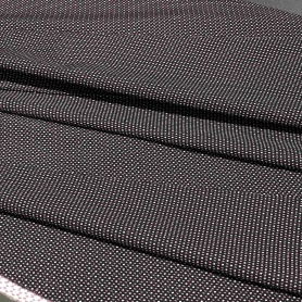 Хлопок черный с геометрическим принтом (187405-6)