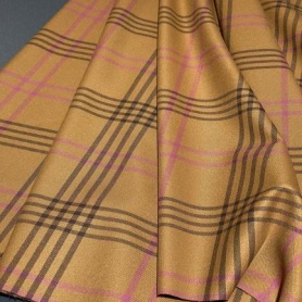 Поливискоза коричневая в клетку (128160)