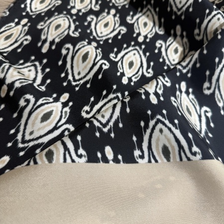 Вискоза черная узор (150253)