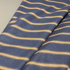 Хлопок синий в полоску (97839)