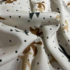 Вискоза молочная с птицами (178423)