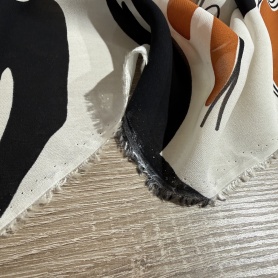 Вискоза молочная геометрия (181477\1)