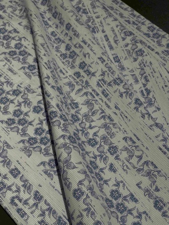 Хлопок белый с цветочным принтом (150202-1)