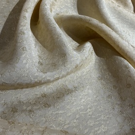 Вискоза желтая в цветочный принт (134464)