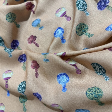 Вискоза бежевая с флаконами (152140)