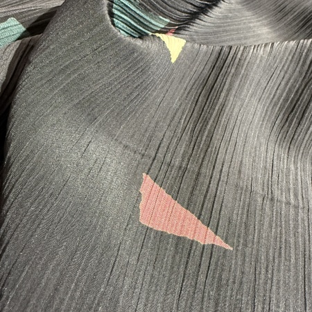 Вискоза черная с геометрией (158272)