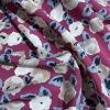 Вискоза розовая в цветочный принт (158272)