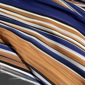 Полиэстер мультиколор в полоску (158376-1)