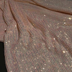 Полиэстер светло-розовый с пайетками (178245)
