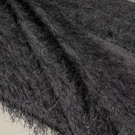 Вискоза черная "травка" (131350-2)