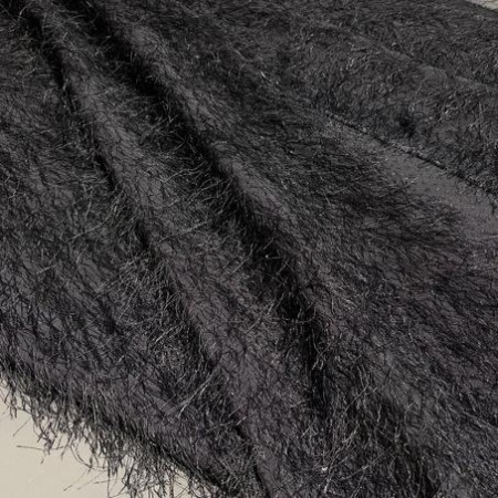 Вискоза черная "травка" (131350-2)