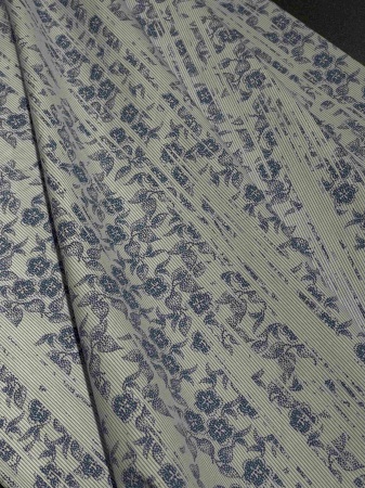 Хлопок белый с цветочным принтом (150202-1)