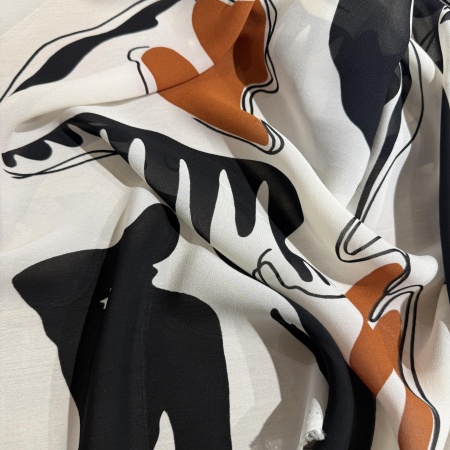 Вискоза молочная геометрия (181477\1)