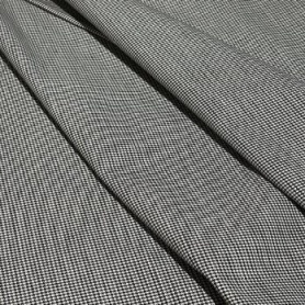 Хлопок черно-белый с принтом гусиная лапка (131358-1)