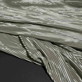 Полиэстер оливковый плиссированный (150276)