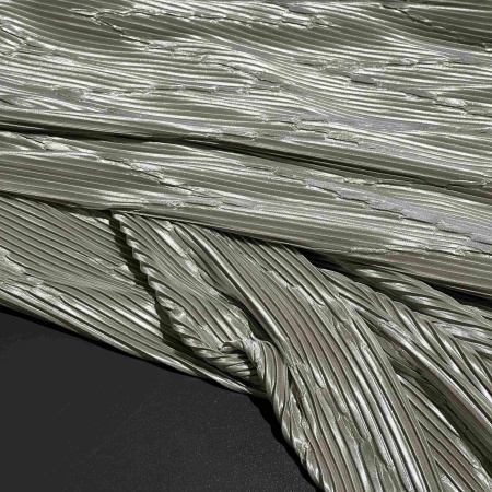 Полиэстер оливковый плиссированный (150276)