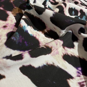 Вискоза молочная анималистичная (152168)