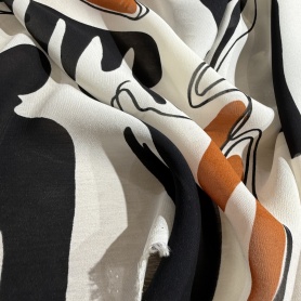 Вискоза молочная геометрия (181477\1)