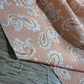 Вискоза розовая пейсли (150220)