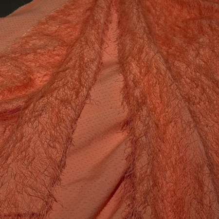 Вискоза оранжевая "травка" (131350-1)