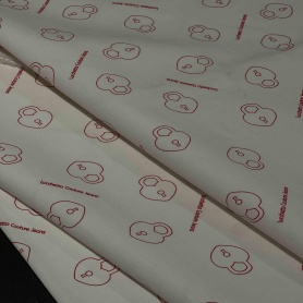 Хлопок кремовый с графичным принтом (82641)