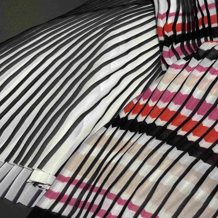 Полиэстер мультиколор в полоску (158376-2)