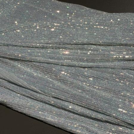 Полиэстер голубой с пайетками (178245-1)