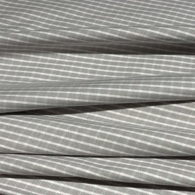 Хлопок серый в клетку (150245)