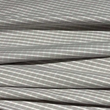 Хлопок серый в клетку (150245)