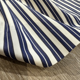 Хлопок белый в полоску (128417-1)