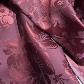 Вискоза бордовая с цветочным узором (178444)