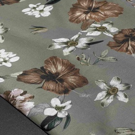 Вискоза серая с цветочным принтом (181477-2)