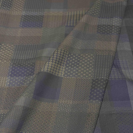 Хлопок мультиколор в клетку (143019-3)