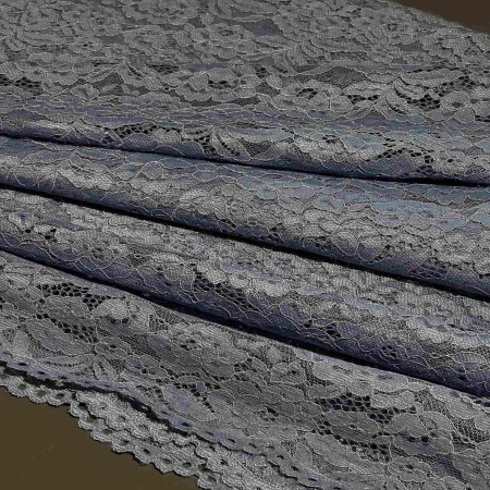 Полиэстер голубой кружевной (125469-1)