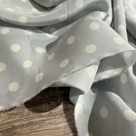 Вискоза серая в горошек (181477)
