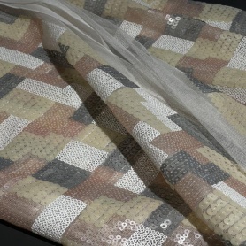 Полиэстер мультиколор с пайетками (178245-1)