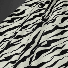 Хлопок кремовый с анималистичным принтом (178421-1)