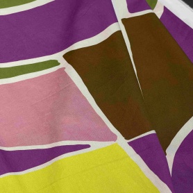 Хлопок мультиколор с геометрическим принтом (181474)