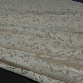 Полиэстер кремовый кружевной (178435-1)