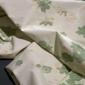 Хлопок кремовый с цветочным принтом (187348)