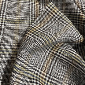 Шерсть бежевая в клетку (103898-2)