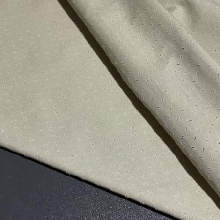 Хлопок кремовый с геометрическим тиснением (142914)