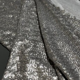 Полиэстер серый с пайетками (178245-3)