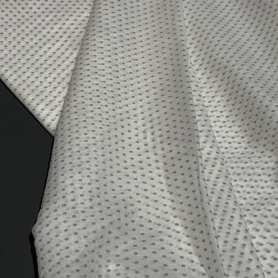 Хлопок полупрозрачный в горошек (152194)