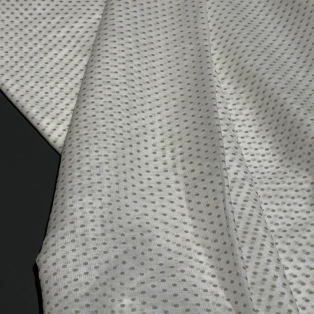 Хлопок полупрозрачный в горошек (152194)