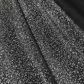 Хлопок черный с графичным принтом (178399-2)