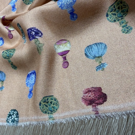 Вискоза бежевая с флаконами (152140)