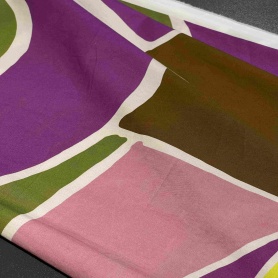 Хлопок мультиколор с геометрическим принтом (181474)