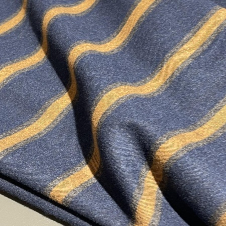 Хлопок синий в полоску (97839)